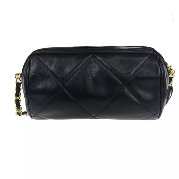 CHANEL CC Matelasse Tassel Mini Chain Shoulder Bag Leather Black authentic - Picture 6 of 16